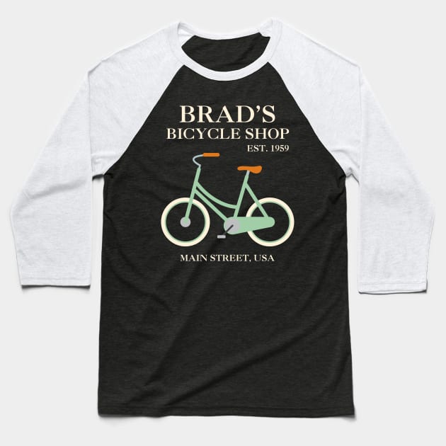 Brads Bikes Baseball T-Shirt by CreativePhil